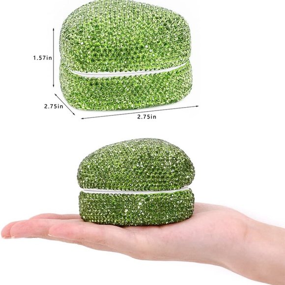 NEW Sparkling Swarovski Rhinestone Crystal Heart Bling Jewelry Ring Box … - Picture 12 of 17